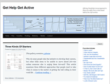 Tablet Screenshot of gethelpgetactive.org